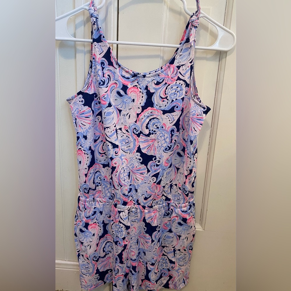 Lilly Pulitzer Girls Cady Romper Size XL (12-14)! Like New!